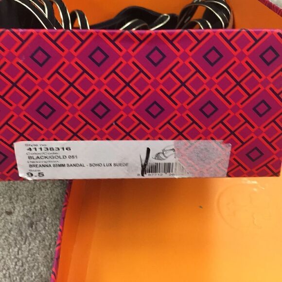 10 NWOB Suede Sandals Breanna 85Mm Tory Burch - Picture 8 of 8